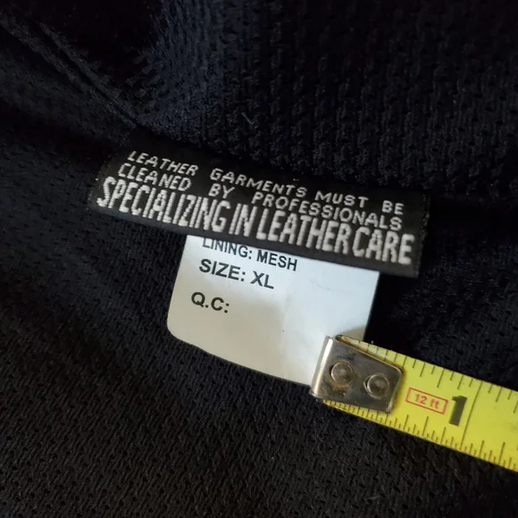 FIRST CLASSICS Heavy Leather Biker Jacket XL